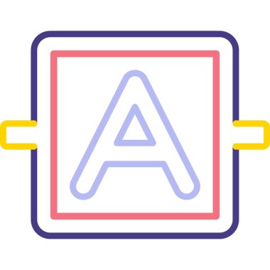 Modern eğitim ikonunun vektör illüstrasyonu