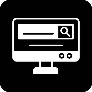 tarayıcı web simgesi basit vektör illüstrasyonu