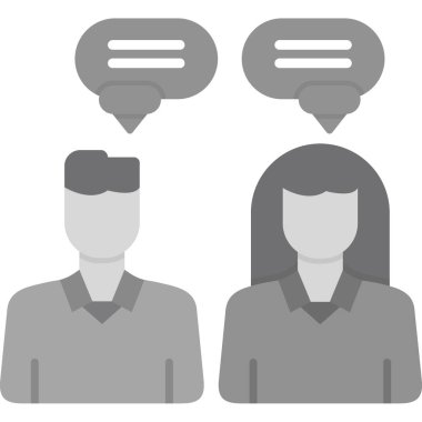 insanlar simge vektör illüstrasyonu