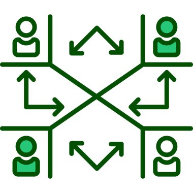 hiyerarşi. Web simgesi basit tasarım