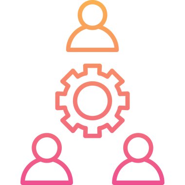 iş insanları simgesi vektör illüstrasyonu