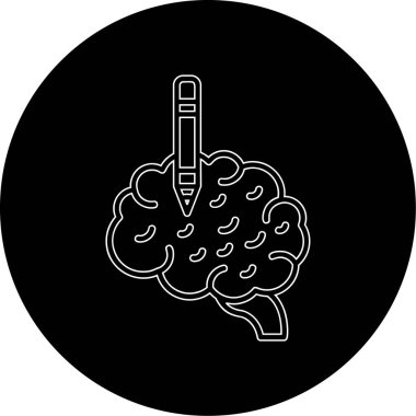 Bir test tüpünde basit el çizilmiş doodle