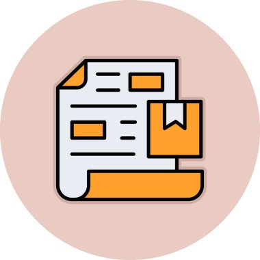 Dosya simgesinin vektör illüstrasyonu