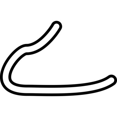 Bacak ikonu. Beyaz arkaplanda izole edilmiş ağ için bacak vektör simgelerinin özet çizimi