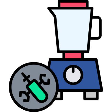 Kahve öğütücü ikonu. Taslak kahve öğütücü vektör simgesi rengi düz izole