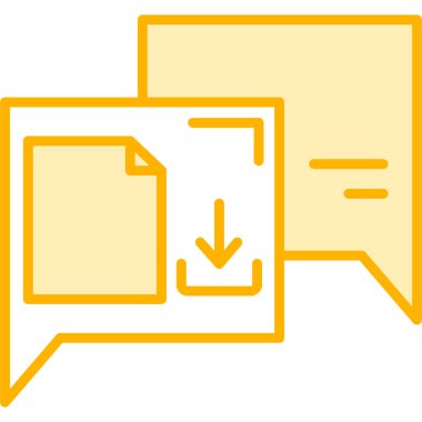 Sohbet simgesi vektör illüstrasyonu