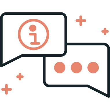 iletişim simgesi, vektör illüstrasyonu.