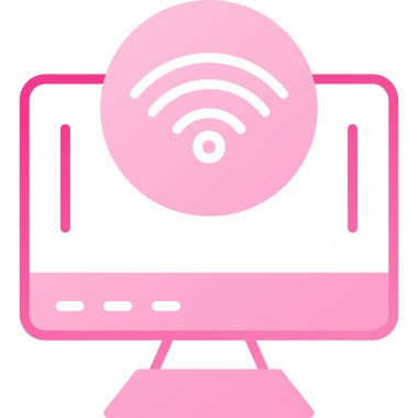 İnternet kablosuz internet. Basit resimleme