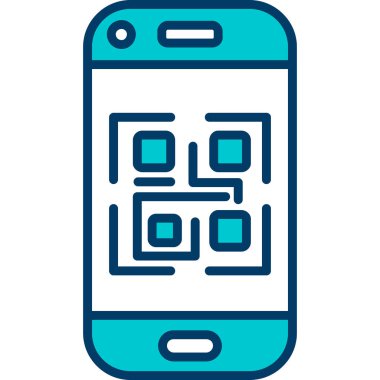 Cep telefonu. Web simgesi basit illüstrasyon