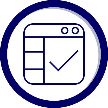 Bir pano simgesinin vektör illüstrasyonu