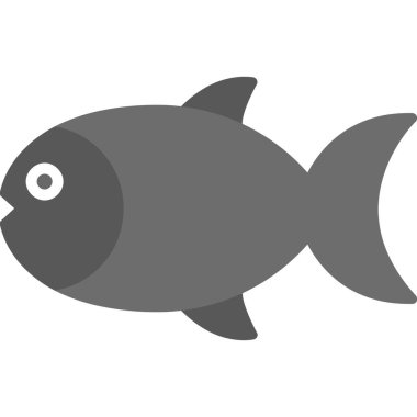 balık simgesi vektör illüstrasyonu