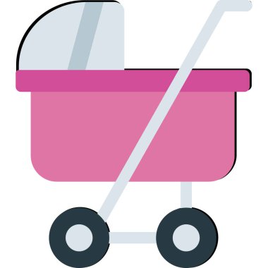 Alışveriş arabası ikon vektör illüstrasyonu