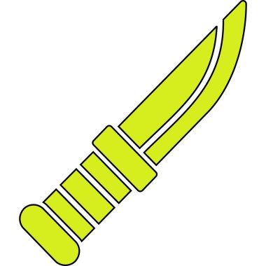 Yeşil ve siyah kılıcın vektör çizimi