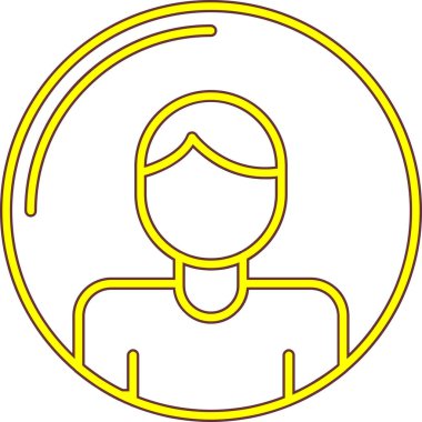 Adamım. Web simgesi basit illüstrasyon