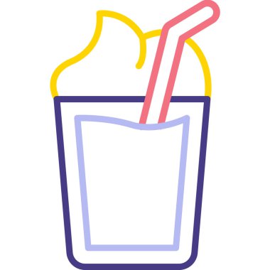 Gazoz. Web simgesi basit illüstrasyon