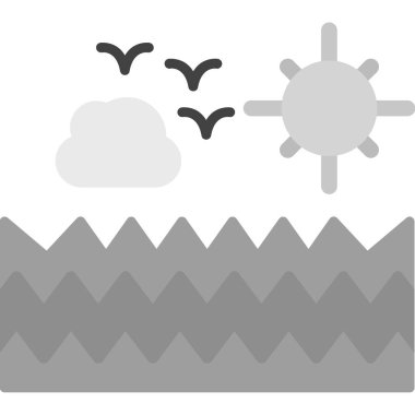 Bulut simgesi. Web için basit bulut vektör simgeleri çizimi