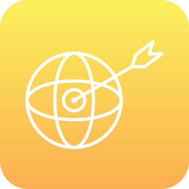 Eşsiz Küre Vektör Satırı Simgesi