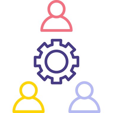 İş simgesinin vektör illüstrasyonu