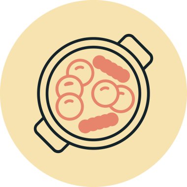 Çizgi film simgesinin vektör çizimi