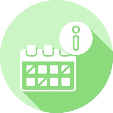 Takvim simgesinin vektör illüstrasyonu