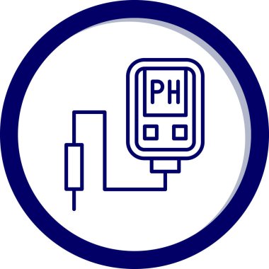 Bir test tübü simgesinin vektör çizimi
