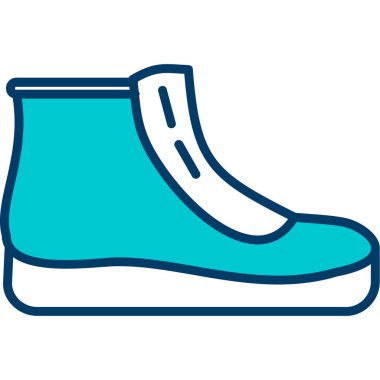 Ayakkabı. Web simgesi basit illüstrasyon