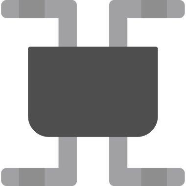 Doldurulmuş ana hatlar biçiminde kutu teslim lojistik simgesi