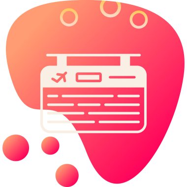 Kırmızı bir simgenin vektör illüstrasyonu