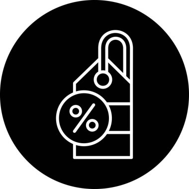 Taslak biçiminde indirimli fiyat etiketi simgesi