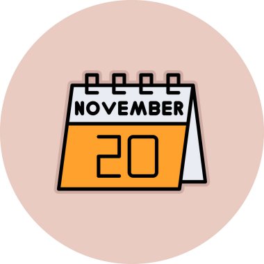 Kasım 'ın 10' u bir günlük takvimde. Takvimdeki takvim tarihi simgesi, beyaz arkaplanda 2 ay ve 2 ay izole. konsept