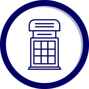 ATM 'de. Web simgesi basit illüstrasyon