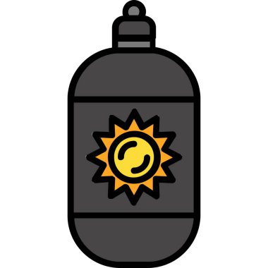 Sıcak hava balonu simgesini, basit tarzı