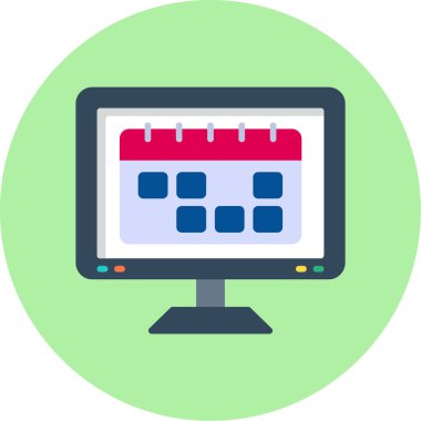 Bilgisayar. Web simgesi basit illüstrasyon