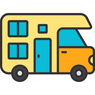 Van simge vektör çizim