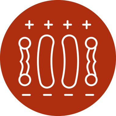 Yemek. Web simgesi basit illüstrasyon