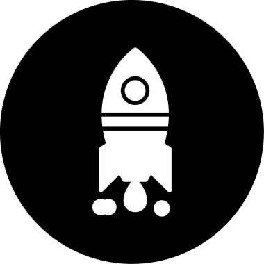 vektör roket düz simgesi