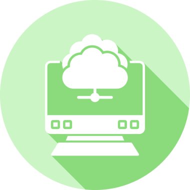 bulut hesaplama vektörü simgesi