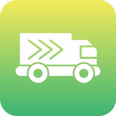 kamyon simgesi soyut arkaplanda izole edildi