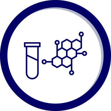 Kimyasal simgenin vektör illüstrasyonu