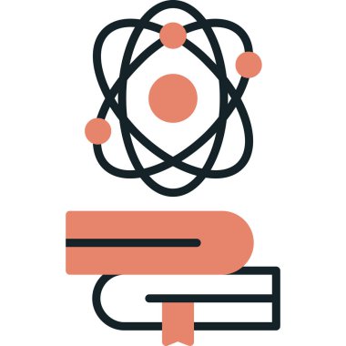 atom. Web simgesi basit illüstrasyon