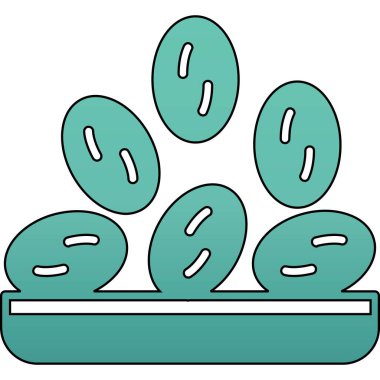 Donut kutsal kişilerin resmi, basit tarzı