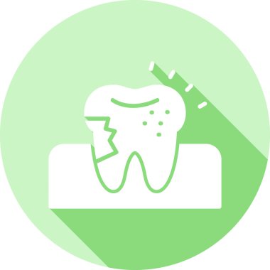 Dişçi. Web simgesi basit illüstrasyon