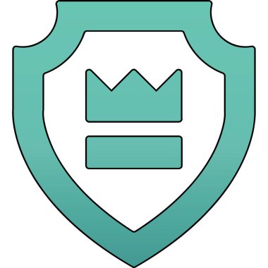 Kalkan simgesi. vektör illüstrasyonu