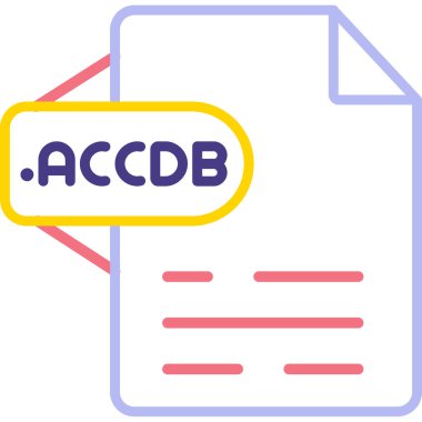 dosya biçimi simgesi, vektör illüstrasyonu