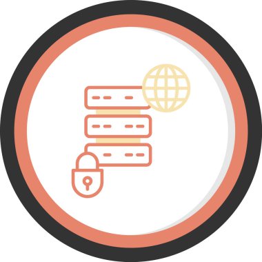 şebeke. Web simgesi basit illüstrasyon