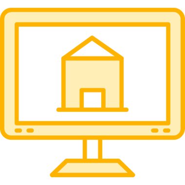 Bilgisayar simgesinin vektör illüstrasyonu