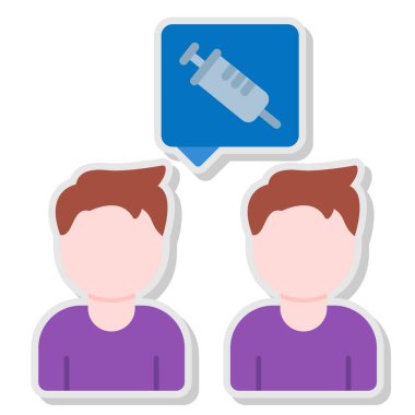 Şırınga ikonu vektör çizimi