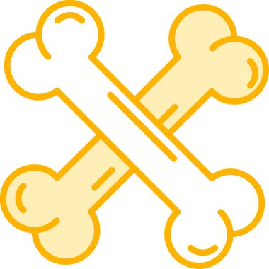 Kemik kemiği simgesi ana hatlarıyla