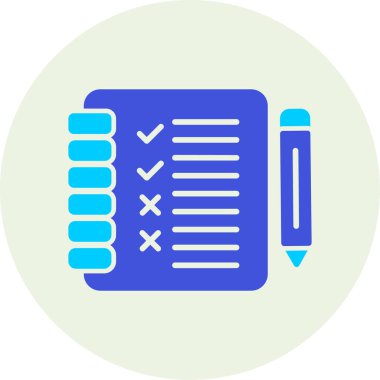 Kontrol listesi. Web basit illüstrasyon çizimi