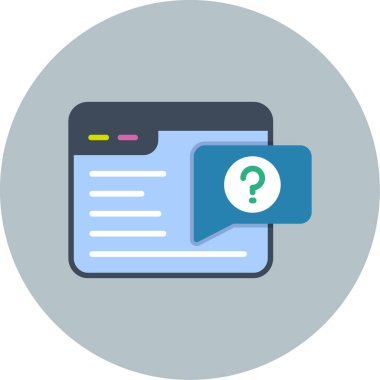 Sohbet simgesi vektör illüstrasyonu